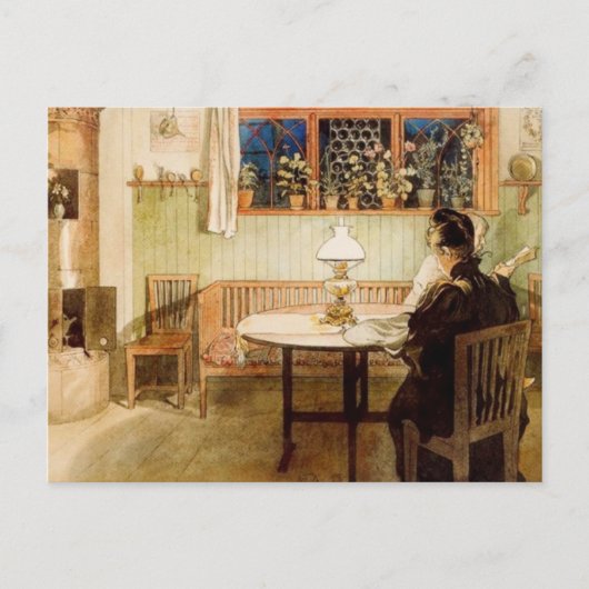 Nadat de kinderen naar bed zijn gegaan briefkaart (Voorkant)