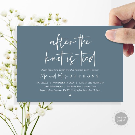 Nadat de knoop is gehakt, Happy Ever After Brunch Kaart