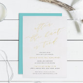 Nadat de knoop is geplakt | Post Wedding Brunch Folie Uitnodiging