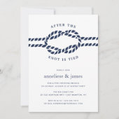 Nadat de knoop is geplakt | Uitnodiging voor bruil (Voorkant)