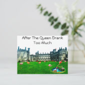 Nadat de koningin te veel Drink Briefkaart (Staand voorkant)
