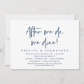 Nadat we dat hebben gedaan, dineren we Elopement B Kaart (Voorkant)