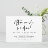 Nadat we dat hebben gedaan, dineren we Elopement B Kaart (Staand voorkant)