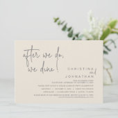 Nadat we dat hebben gedaan, drinken we een weddens kaart (Staand voorkant)