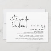 Nadat we dat hebben gedaan, drinken we een weddens kaart (Voorkant)