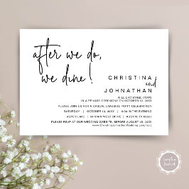 Nadat we dat hebben gedaan, drinken we een weddens kaart