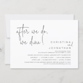 Nadat we dat hebben gedaan, gooien we de Elopement Kaart