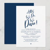 Nadat we doen, dineren we, post bruiloft brunch kaart (Voorkant / Achterkant)