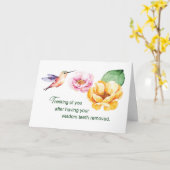 Nadat Wisdom Teeth het denken over je bloemen heef Kaart (Gele Bloem)