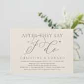 Nadat ze zeggen dat ik dat doe, bruiloft elopement kaart (Staand voorkant)