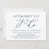 Nadat ze zeggen dat ik dat doe, bruiloft elopement kaart (Voorkant)