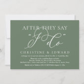 Nadat ze zeggen dat ik dat doe, bruiloft elopement kaart (Voorkant)