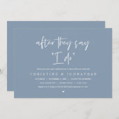 Nadat ze zeggen dat ik dat doe, na de bruiloft Bru Kaart (Voorkant / Achterkant)