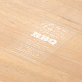 Nadat ze zeggen dat ik dat wel doe, hebben we een  acryl uitnodigingen (Laagn)