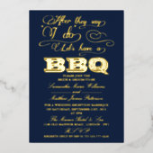 Nadat ze zeggen dat ik dat wel doe, hebben we een folie uitnodiging (Voorkant)