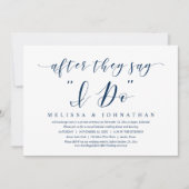 Nadat ze zeggen dat ik dat wel doe, trouwt ze met  kaart (Voorkant)