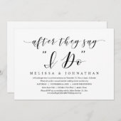 Nadat ze zeggen dat ik dat wel doe, trouwt ze met  kaart (Voorkant / Achterkant)