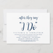 Nadat ze zeggen dat ik dat wel doe, zal ik Elopeme Kaart (Voorkant)