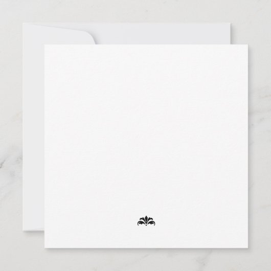 Nadat ze zeggen dat ik zwart-wit bruiloft brunch d kaart (Achterkant)