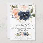 Nade en Blush Birthday Invitation for a Girl Kaart (Voorkant)