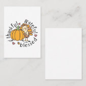 Nadenkend Dankbaar Gezegend Kerstmis Grappig  Contactkaartje (Voorkant / Achterkant)