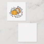 Nadenkend Dankbaar Gezegend Kerstmis Grappig Notitiekaartje (Voorkant / Achterkant)