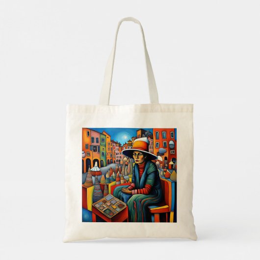 Nadenkend Tote Bag (Achterkant)