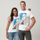 Nadenkende Capybara T-shirt (Unisex)