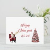 Nadenkende kerstkaart (Staand voorkant)