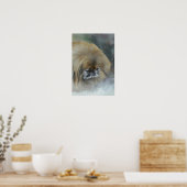 Nadenkende Pekingees Poster (Keuken)