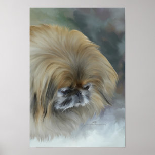 Nadenkende Pekingees Poster