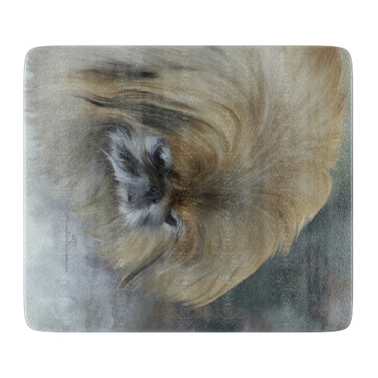 Nadenkende Pekingees Snijplank (Voorkant)