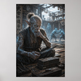 Nadenkendheid / Bladmaker / Worstelaars' Tatami Poster