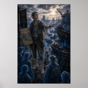 Nadenkendheid / Toeristische gids / Gezonken aken Poster