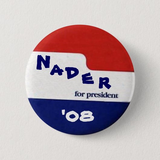 Nader '08 Button (Voorkant)