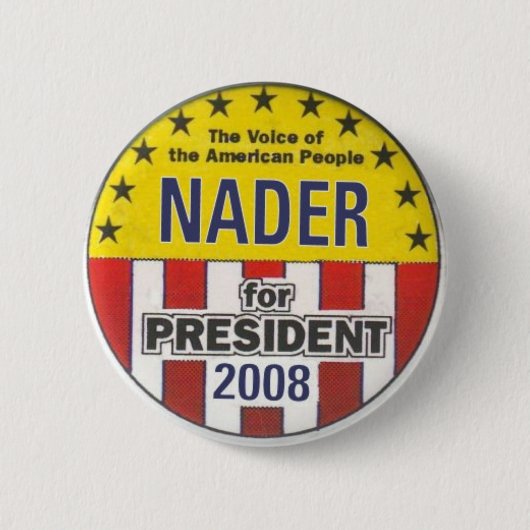 Nader 2008-Button Ronde Button 5,7 Cm (Voorkant)