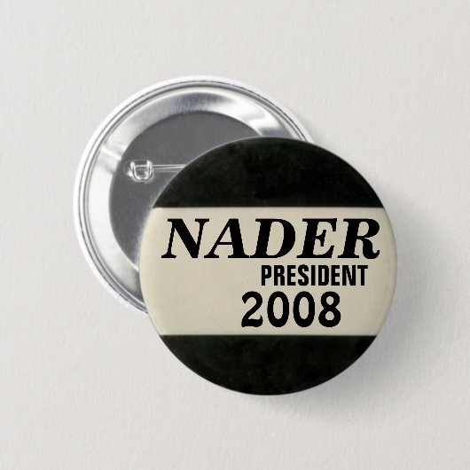 Nader Black en White Button (Voorkant /achterkant)