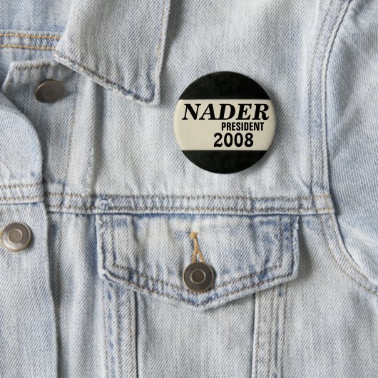 Nader Black en White Button (In situ)