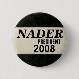 Nader Black en White Button