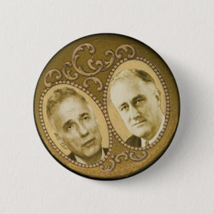 Nader/FDR Retro-Button Ronde Button 5,7 Cm