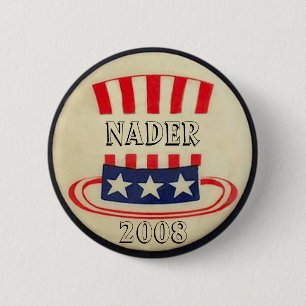 Nader oom Sam Top Hat Button