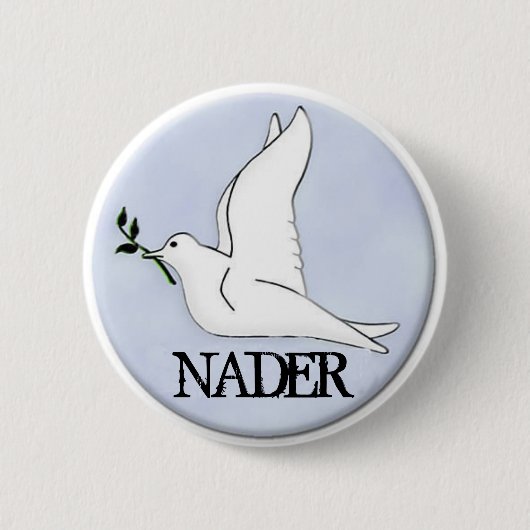 Nader Peace Dove Button (Voorkant)