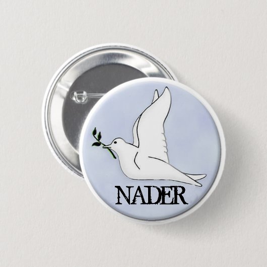 Nader Peace Dove Button (Voorkant /achterkant)