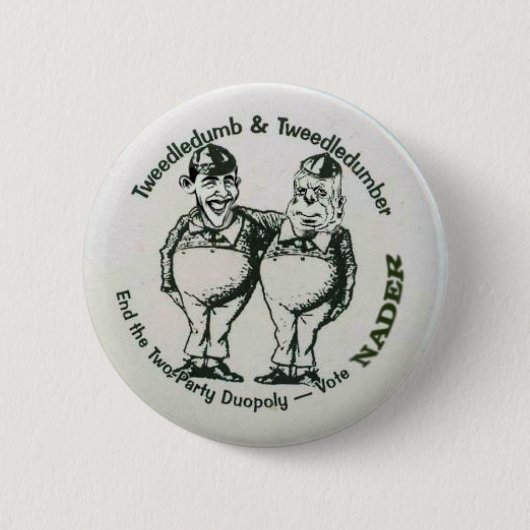 Nader Tweedledumber-Button Ronde Button 5,7 Cm (Voorkant)