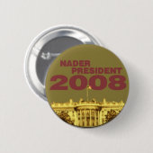 Nader White House Button (Voorkant /achterkant)