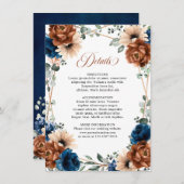 Nadere bijzonderheden over het huwelijk tussen de  informatiekaartje (Voorkant / Achterkant)