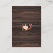 Nadere bijzonderheden over het huwelijk van de Bou Informatiekaartje (Achterkant)