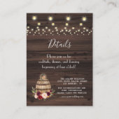 Nadere bijzonderheden over het huwelijk van de Bou Informatiekaartje (Voorkant)