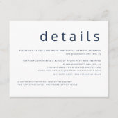 Nadere bijzonderheden over het marineslag Blue Whi Informatiekaartje (Voorkant)