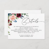 Nadere bijzonderheden over het Roos van de Bourgog Informatiekaartje (Voorkant / Achterkant)